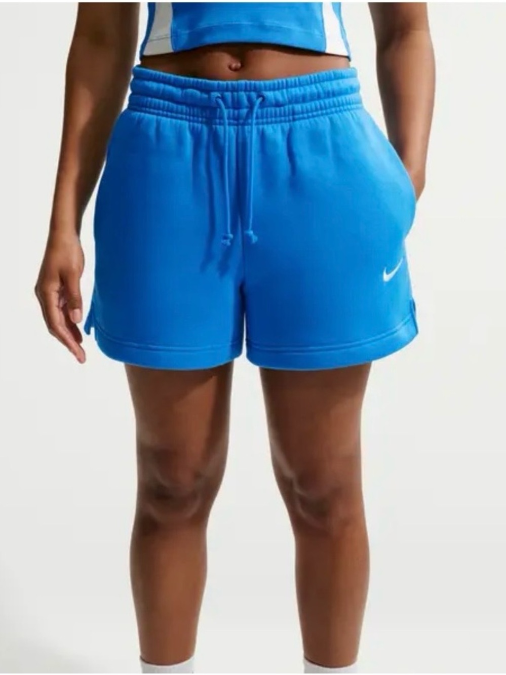 Nike Bright Blue Women's Athletic Drawstring Shorts